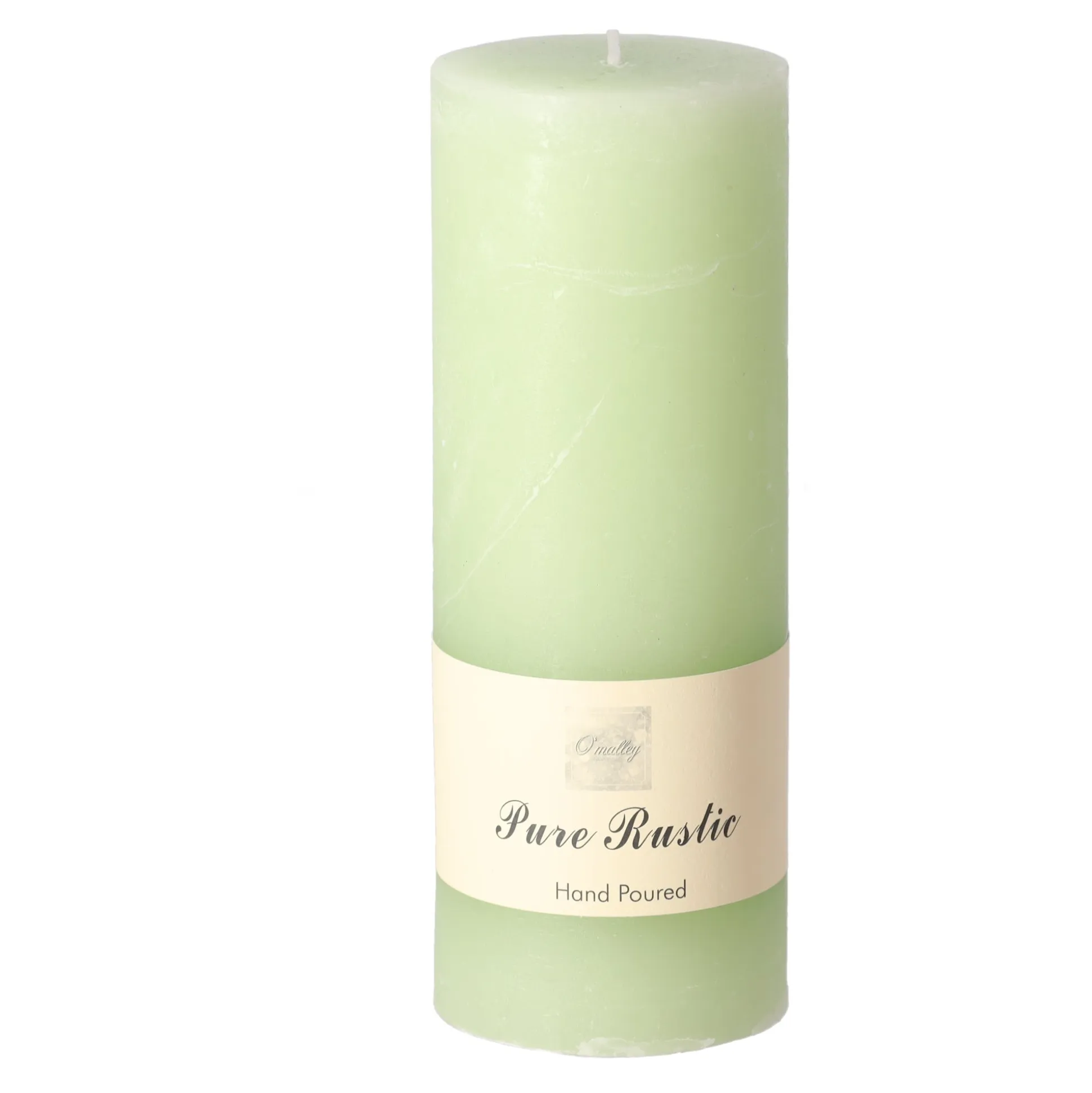 Kaars 70x180mm pastel groen O'malley