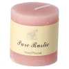 Kaars 70x75mm pastel roze O'malley