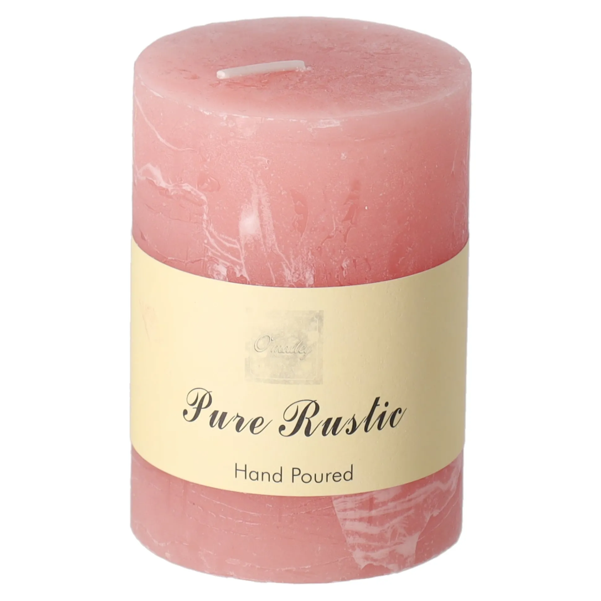 Kaars 70x100mm pastel roze O'malley
