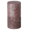 Kaars 70x130mm sand rood