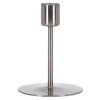 Kaarsenhouder metaal zilver 7 x 7 x 11 cm