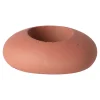 Kaarshouder cement 9 x 7 x 3 cm (assorti)