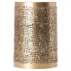 Kaarshouder Langonnet goud zwart 12 x 18 cm