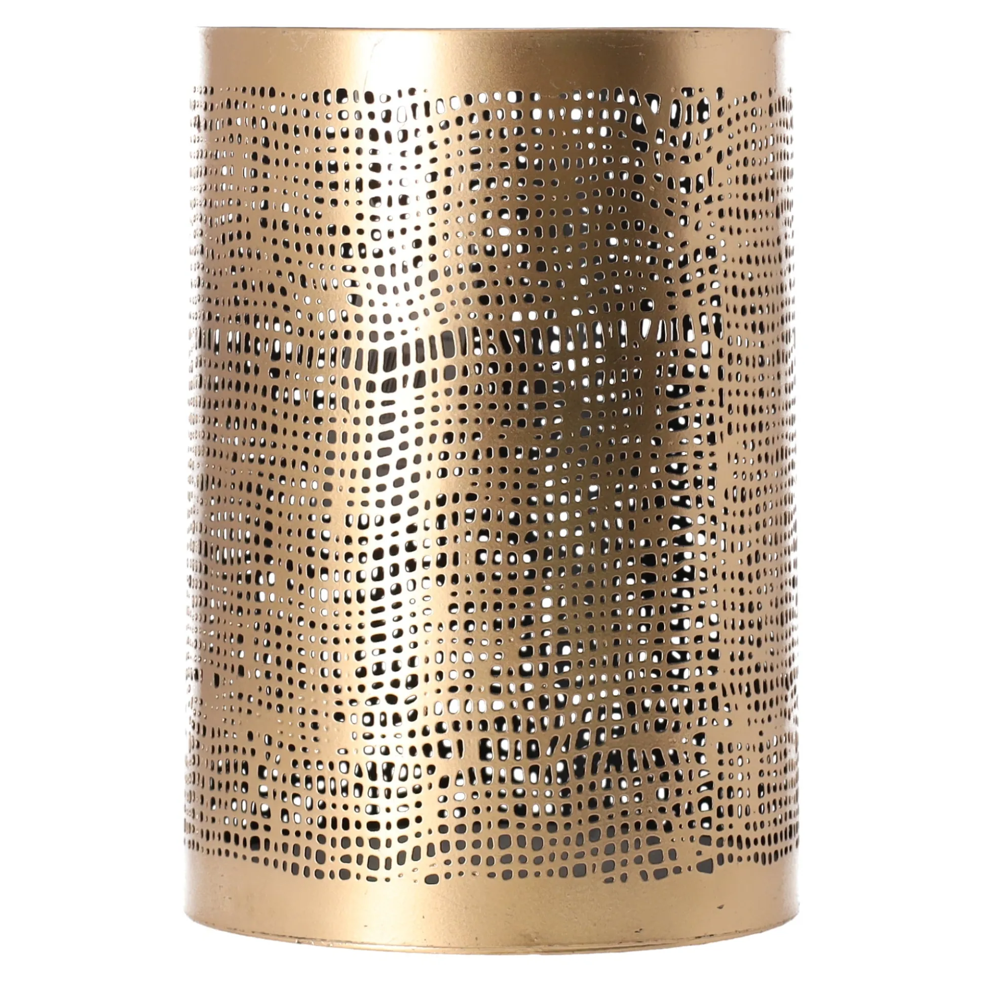 Kaarshouder Langonnet goud zwart 12 x 18 cm