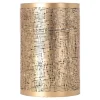 Kaarshouder Langonnet goud zwart 15 x 23 cm