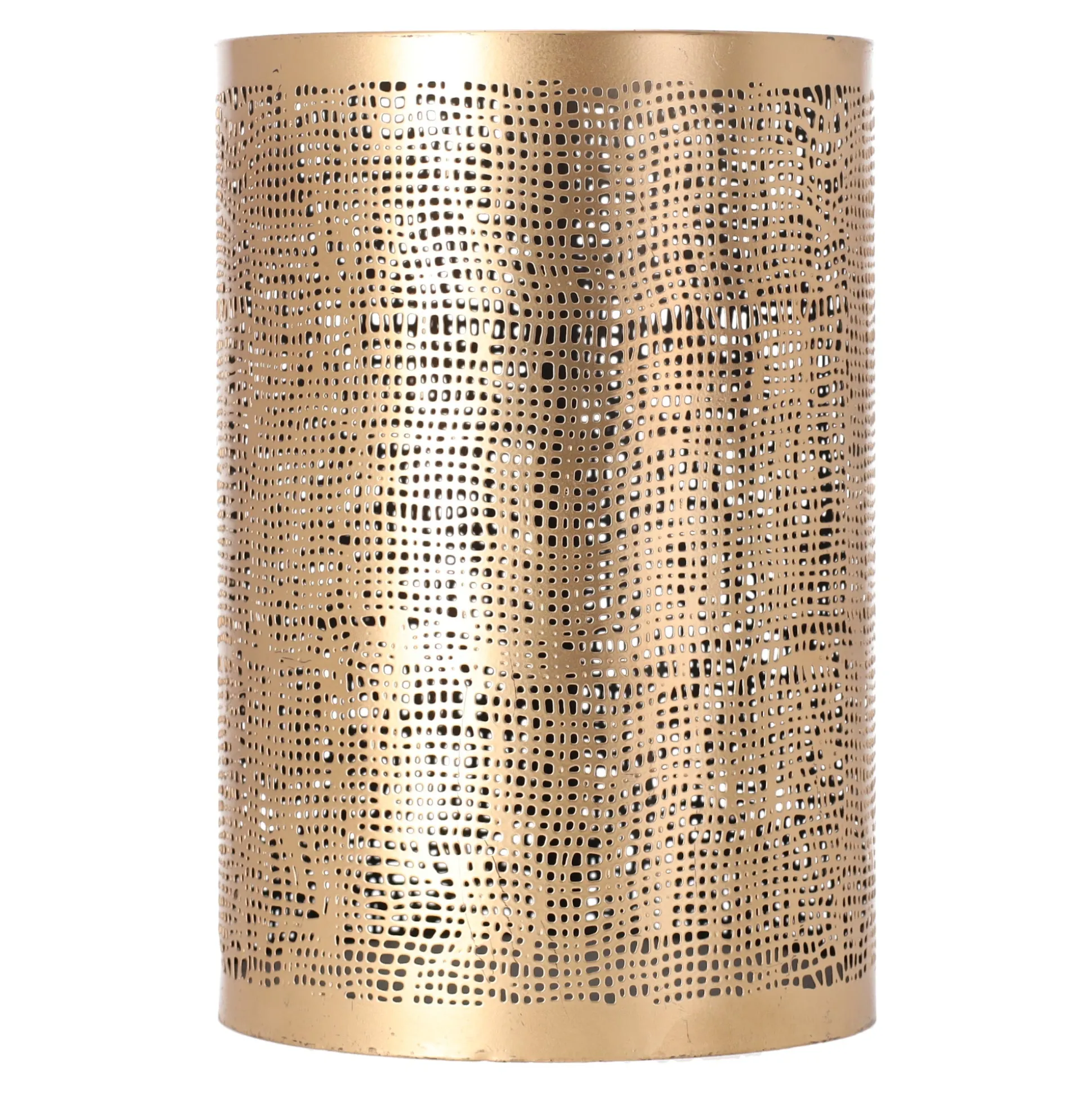Kaarshouder Langonnet goud zwart 15 x 23 cm
