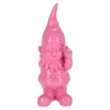 Kabouter met middelvinger 27 cm fuchsia