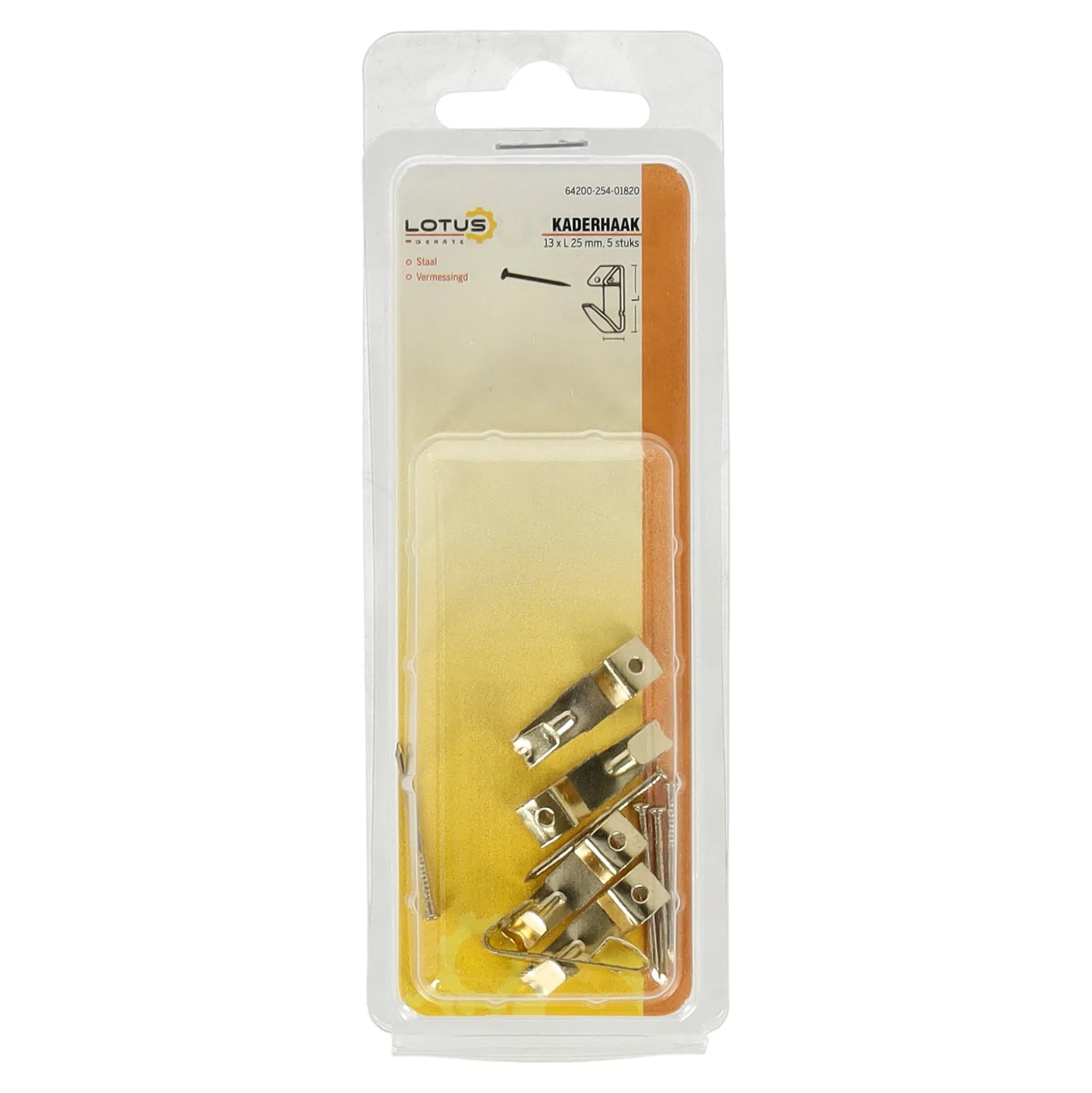 Kaderhaak staal 13 x 25 mm 5st.