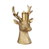 Kandelaar hert goud 12cm