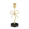 Kandelaar strik goud 18cm