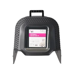 Kattenbak rattan grijs FP