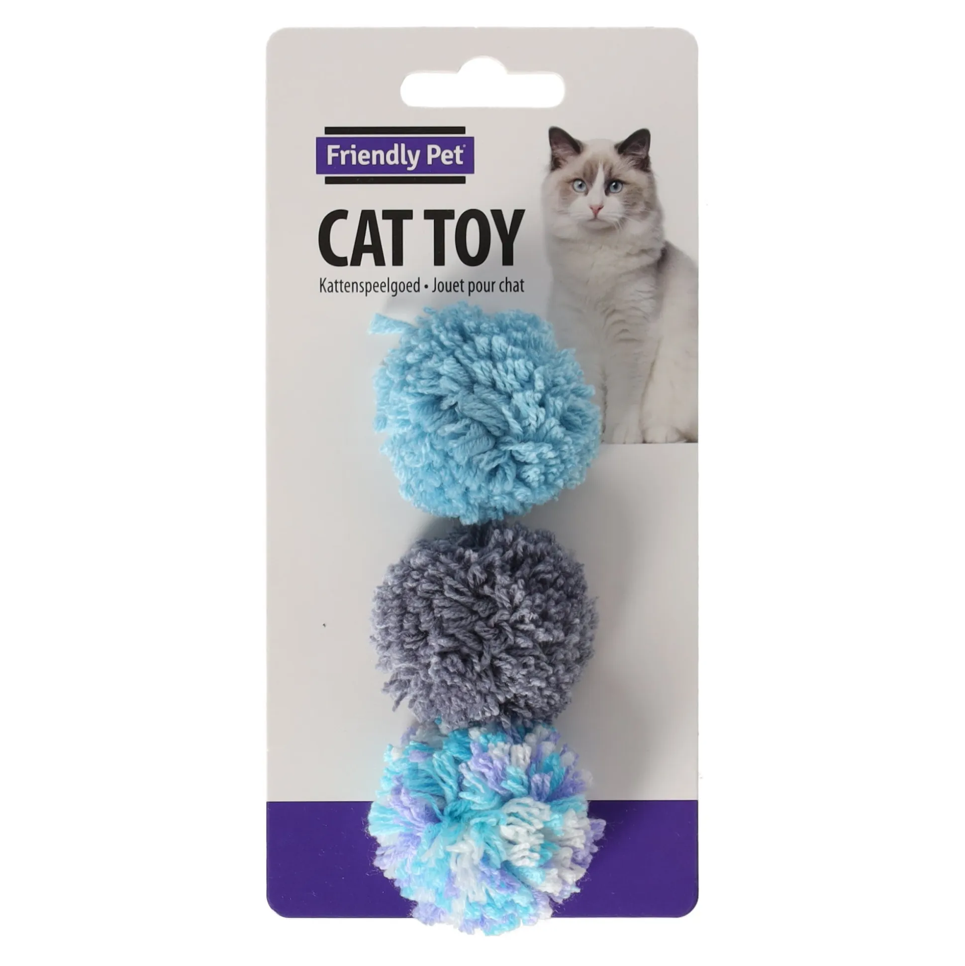 Kattenspeeltje bal yarn 3st 5cm