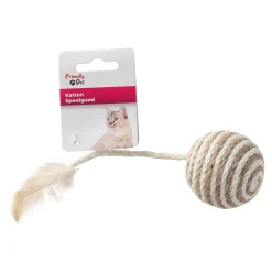 Kattenspeeltje Frits bal+veer+ratel D6cm FP