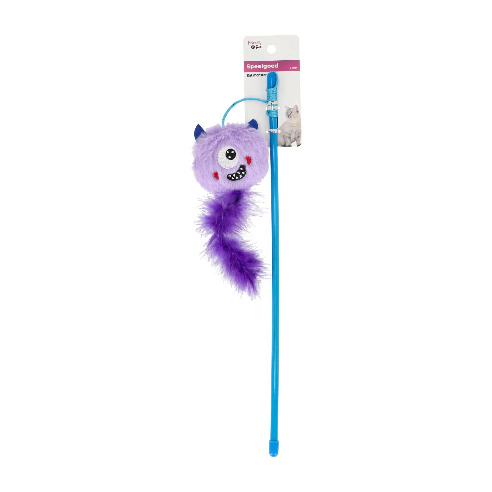 Kattenspeeltje monster paars
