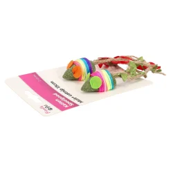 Kattenspeeltje muis+catnip 13cm 2st FP