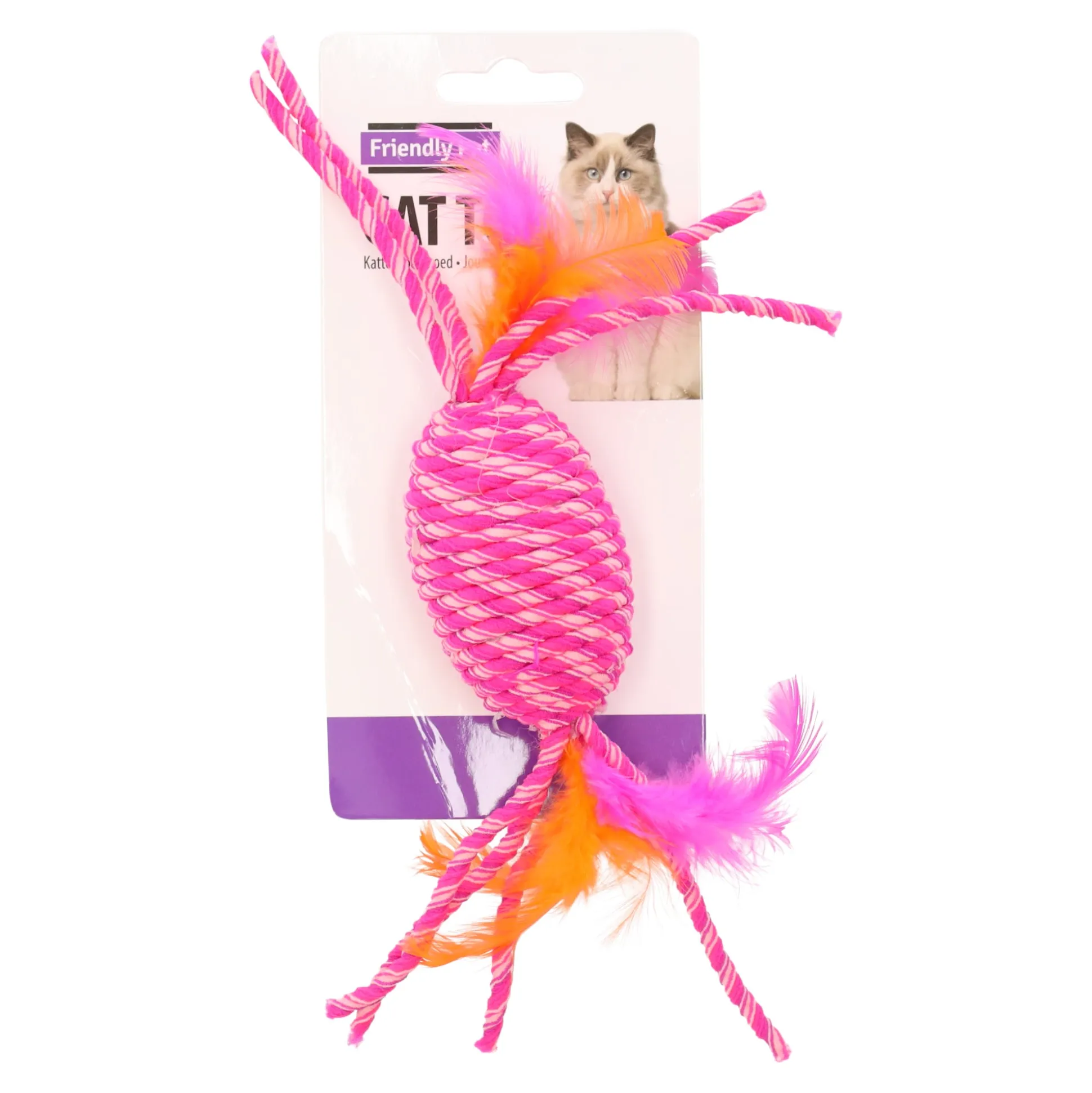 Kattenspeeltje roller Bibi roze 29cm