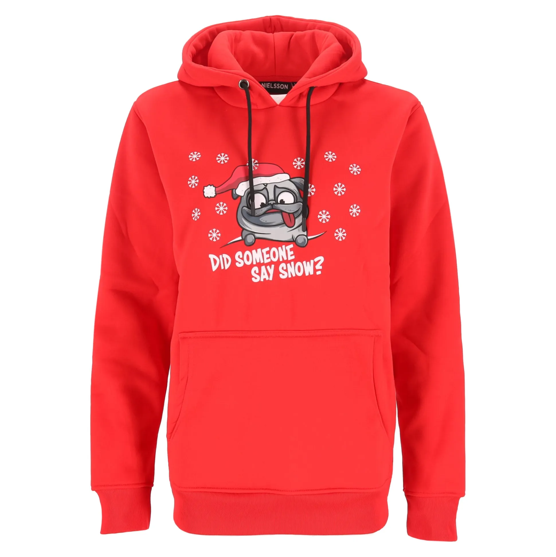 Kerst hoodie pug S