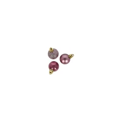 Kerstbal 3 cm mix tube 14st. vintage pink