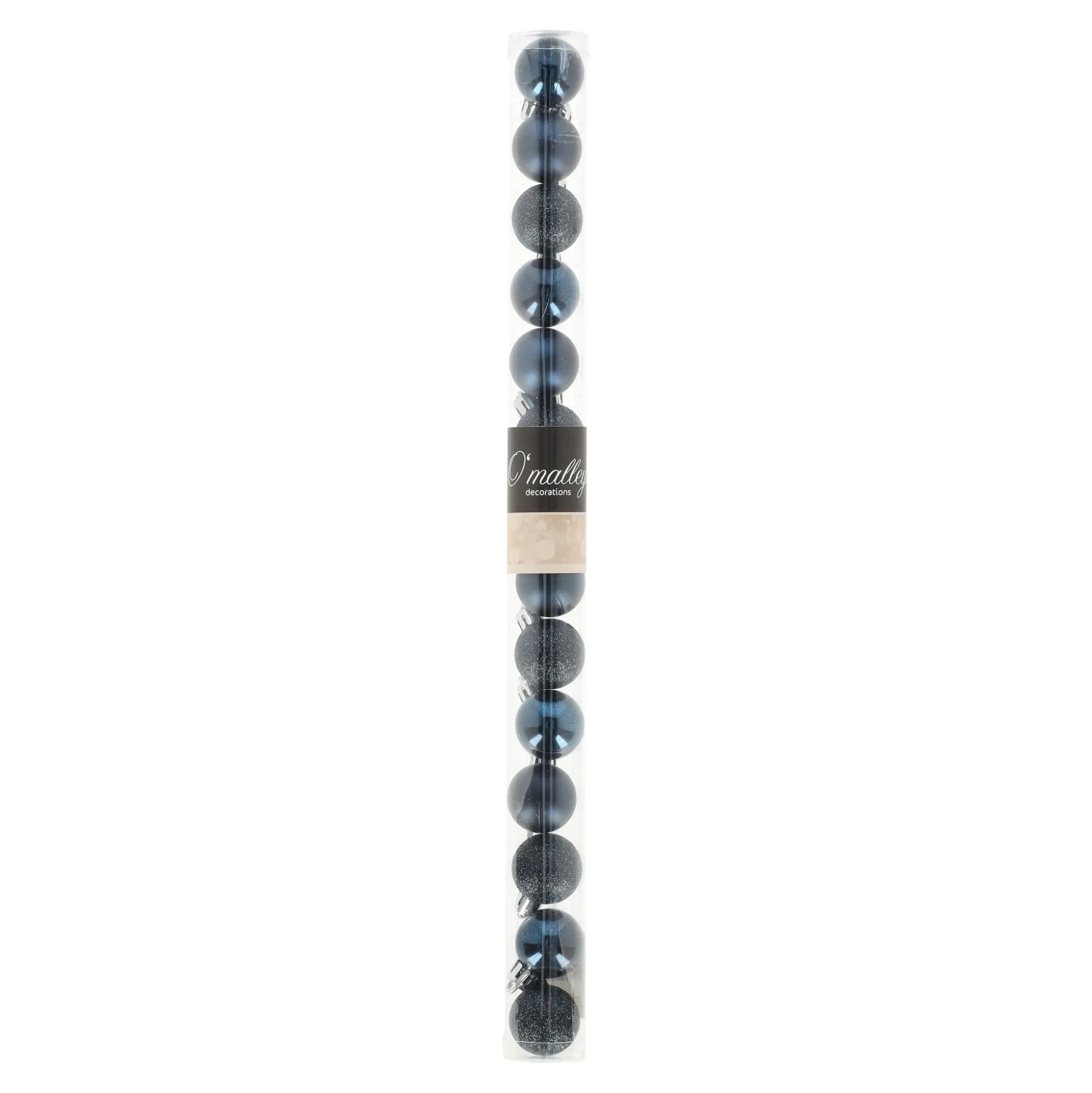 Kerstbal 3 cm mix tube 14st. night blue