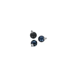 Kerstbal 3 cm mix tube 14st. night blue