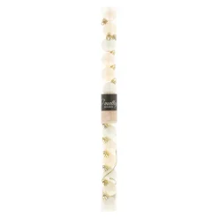 Kerstbal 3 cm mix tube 14st. whool white
