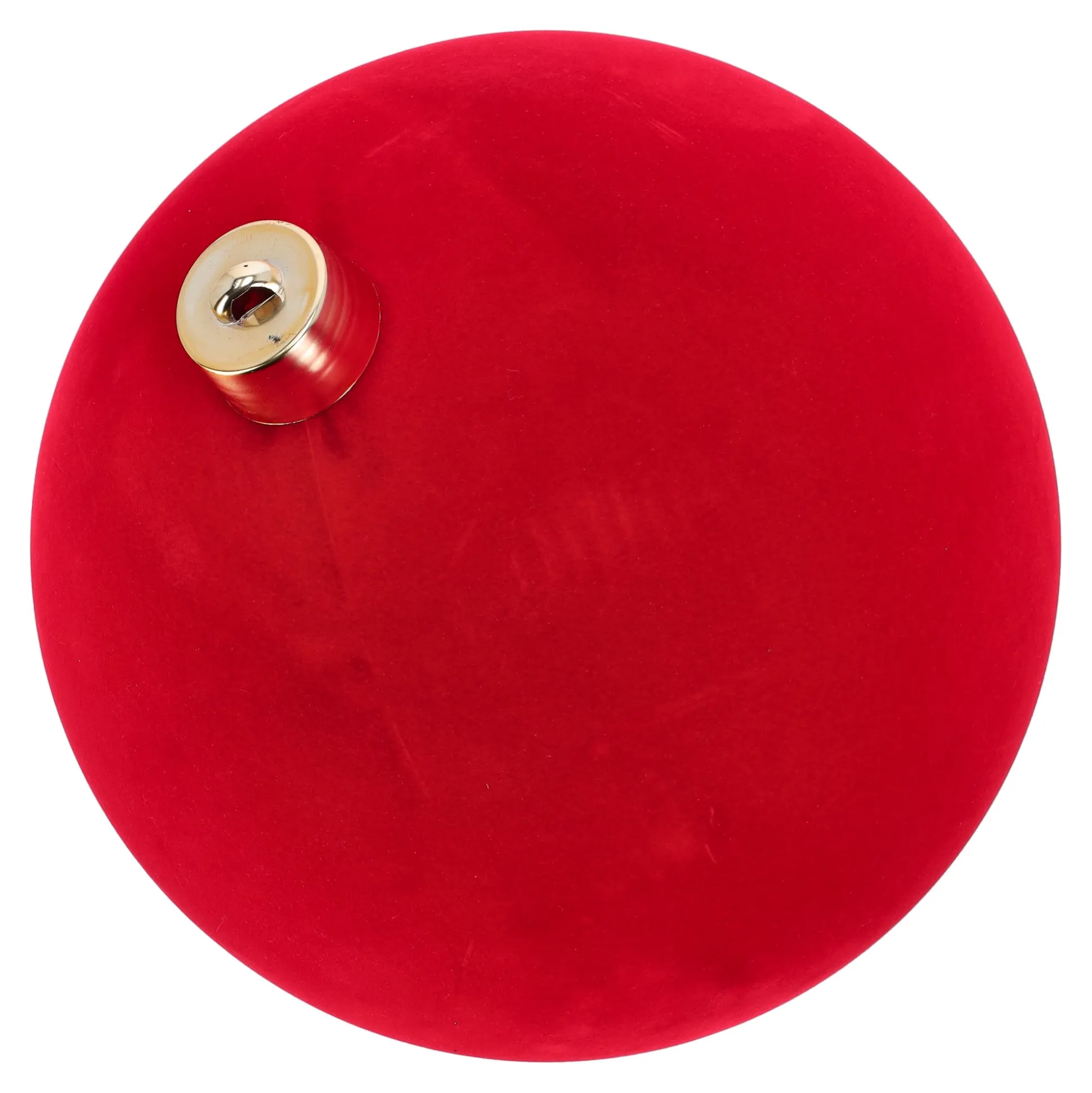 Kerstbal 30cm velvet rood