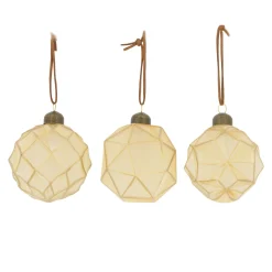Kerstbal glas goud 8cm