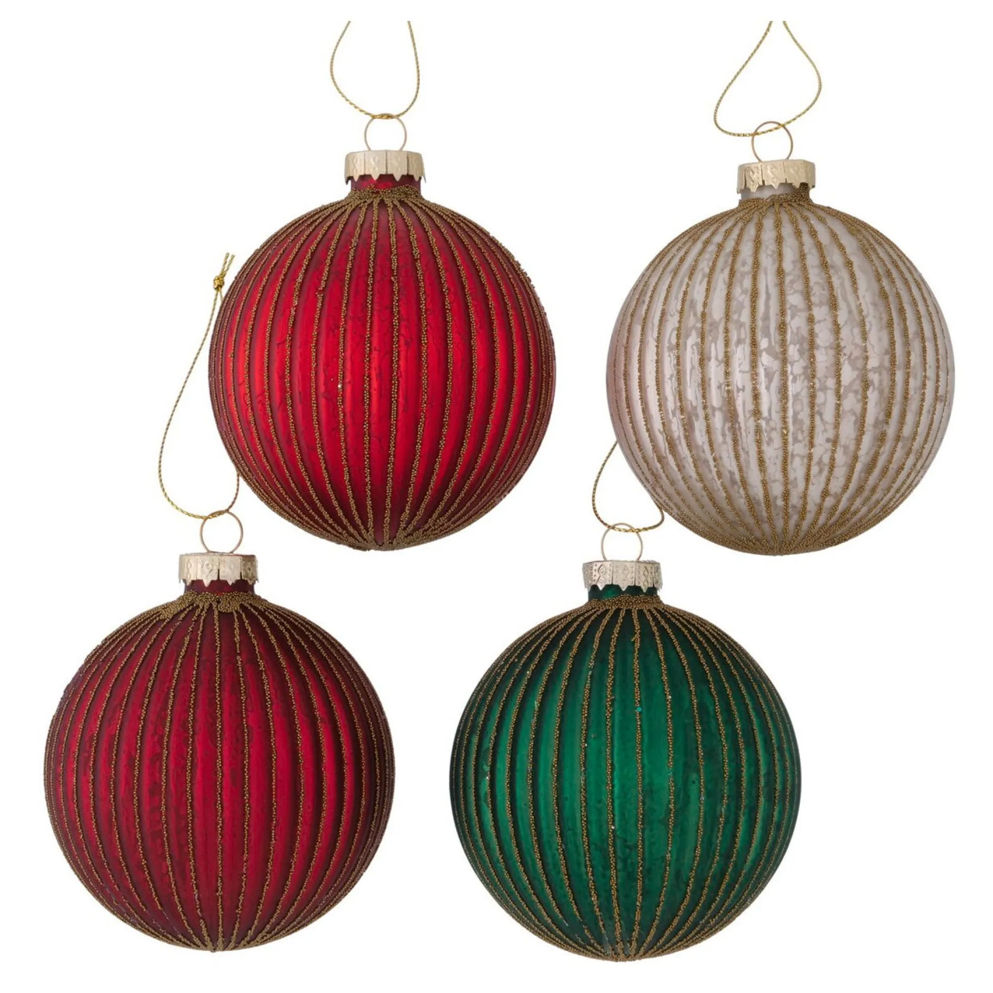 Kerstbal glas Selko 10cm