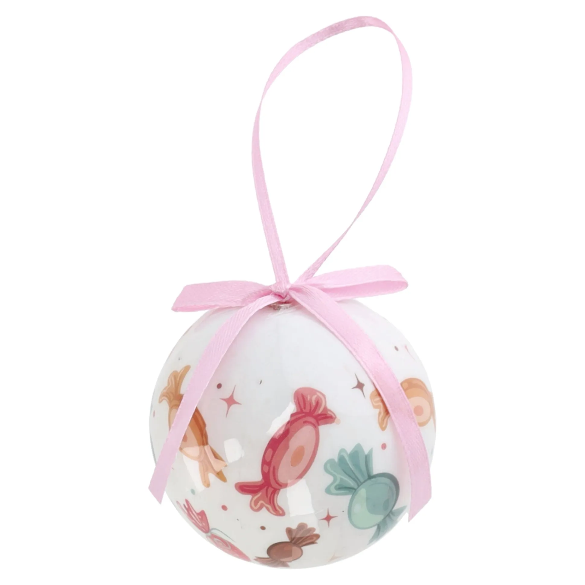 Kerstbal snoep 6 cm