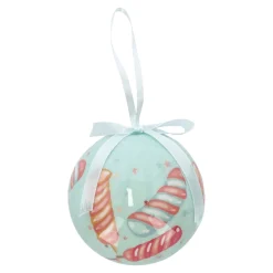 Kerstbal zuurstok 6 cm