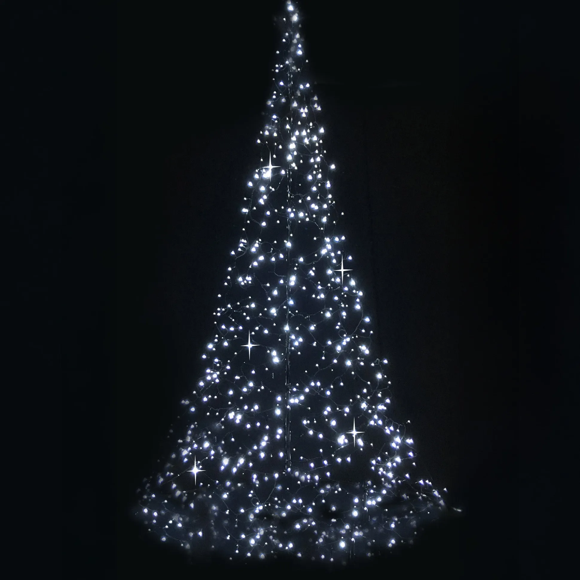 Kerstboom 185cm V2 480L wit twinkle