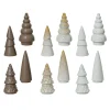 Kerstboom porselein beige 15 cm