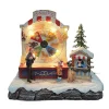 Kerstdorp berenrad 19x13x17cm