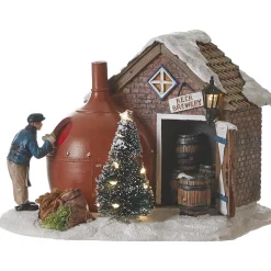 Kerstdorp Bierbrouwerij 16x14x12cm
