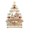Kerstdorp boom met bos 24 x 33 cm