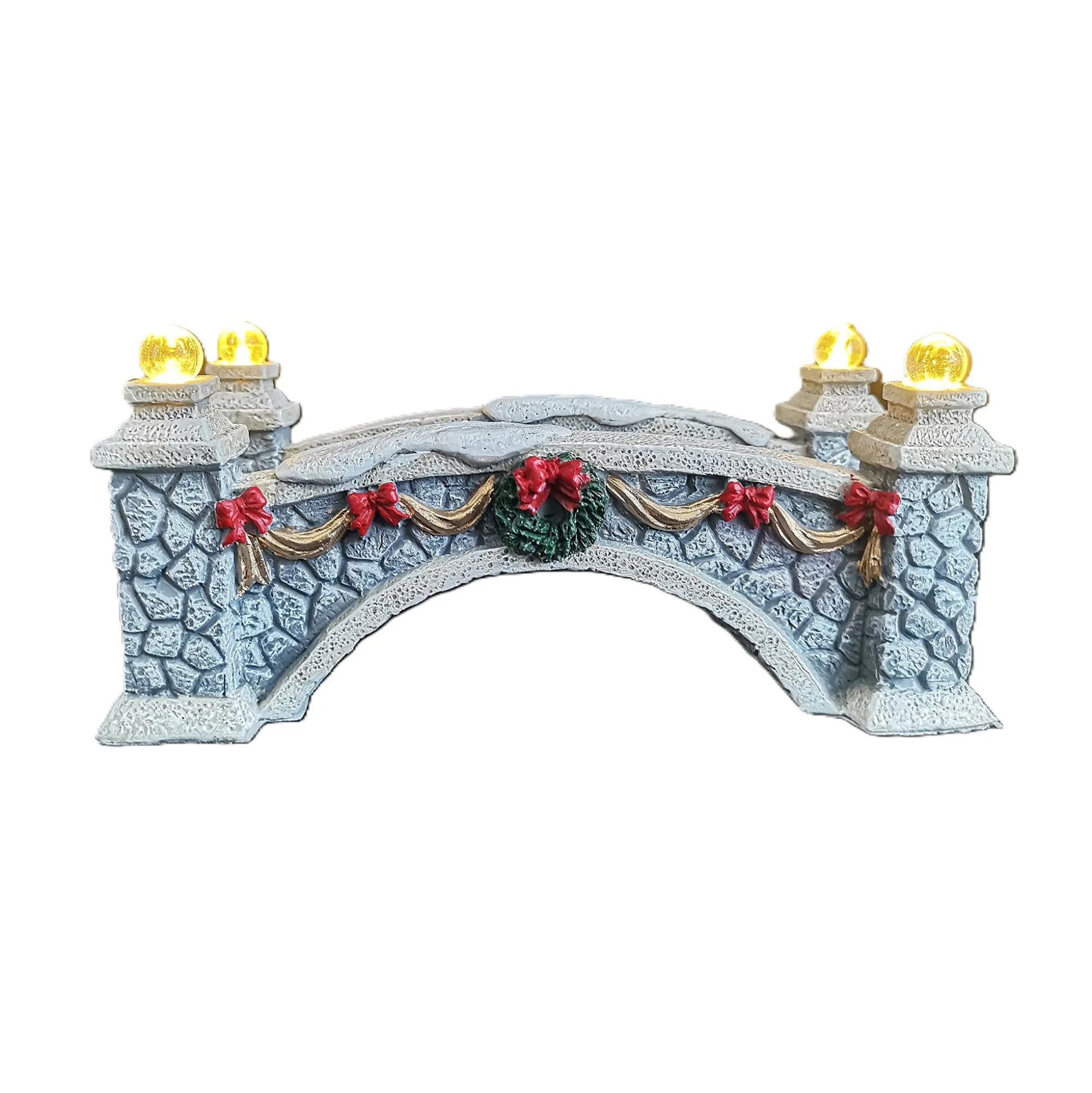 Kerstdorp brug 15x7x6cm