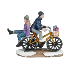 Kerstdorp Fietsen 10x3x8cm