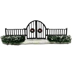 Kerstdorp hekwerk met poort 21cm