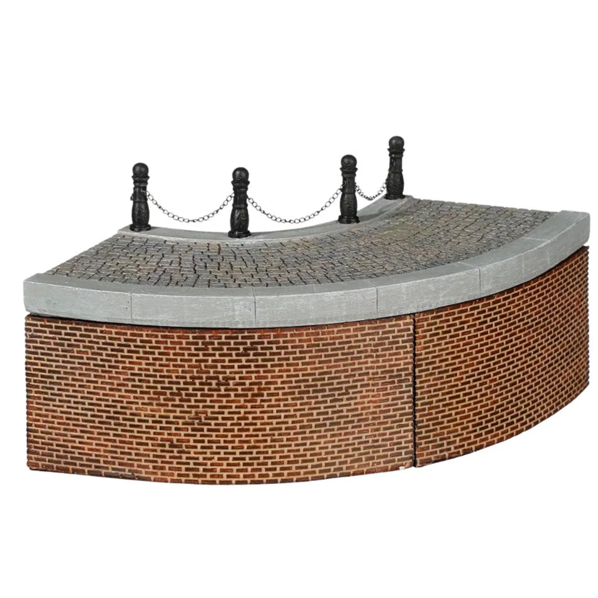 Kerstdorp Kaai bocht 19 x 19 x 11 cm