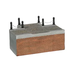 Kerstdorp Kaai T-kruis 20x14x11cm