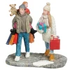 Kerstdorp Kerstmarktbezoekers 7x4x7cm