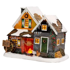 Kerstdorp Kippenboerderij 19 x 14 x 15 cm