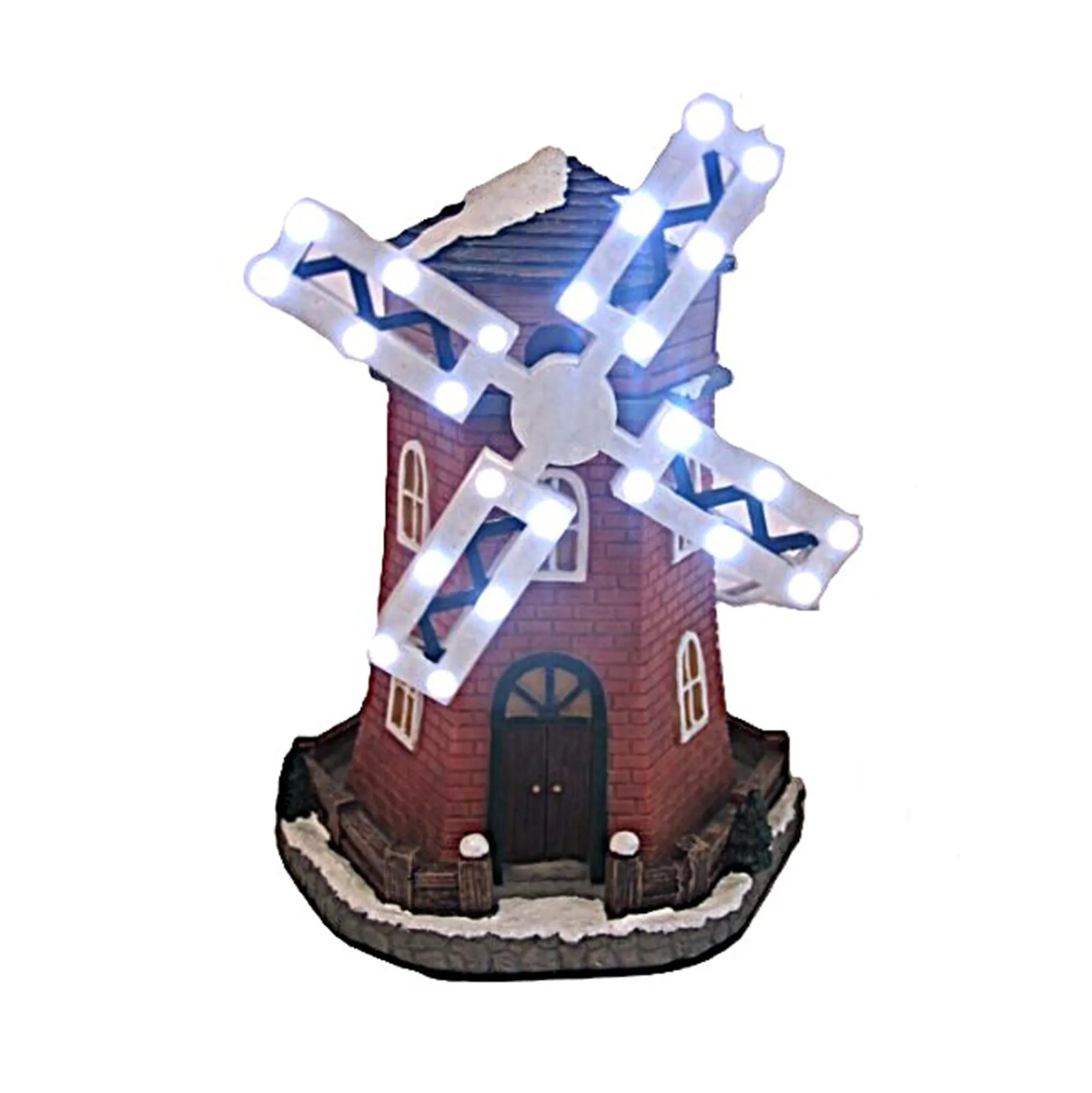 Kerstdorp molen met LED