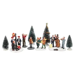 Kerstdorp muziekanten set 11-delig