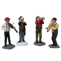 Kerstdorp muzikant