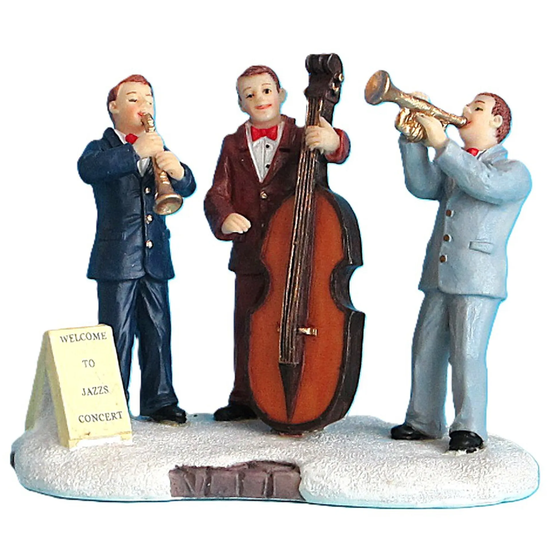 Kerstdorp muzikanten
