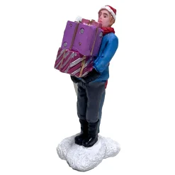 Kerstdorp pakjesbezorger