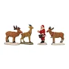 Kerstdorp rendieren kerstman