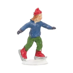 Kerstdorp schaatsers
