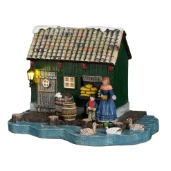 Kerstdorp Schuur Zaans 18 x 12 x 12 cm